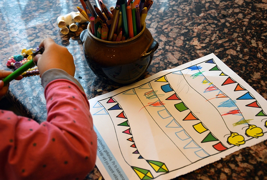 <p>Sofija daro "savo matematiką"</p>
