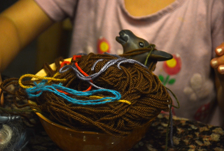 <p>Sofijos versija: siūlų vonia asiliukui</p>
