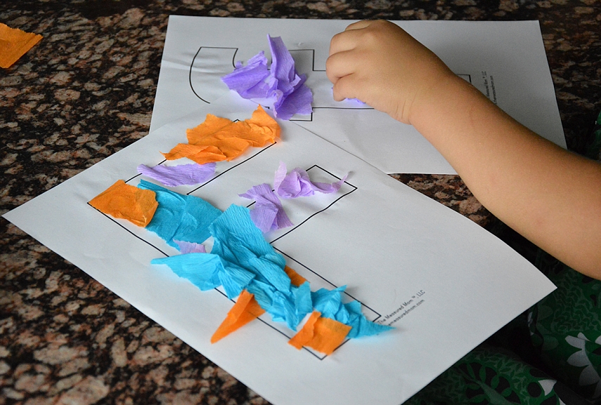 <p>F - tai fejerverkai. Raidę puošiam plėšytu spalvotu popieriumi</p>
