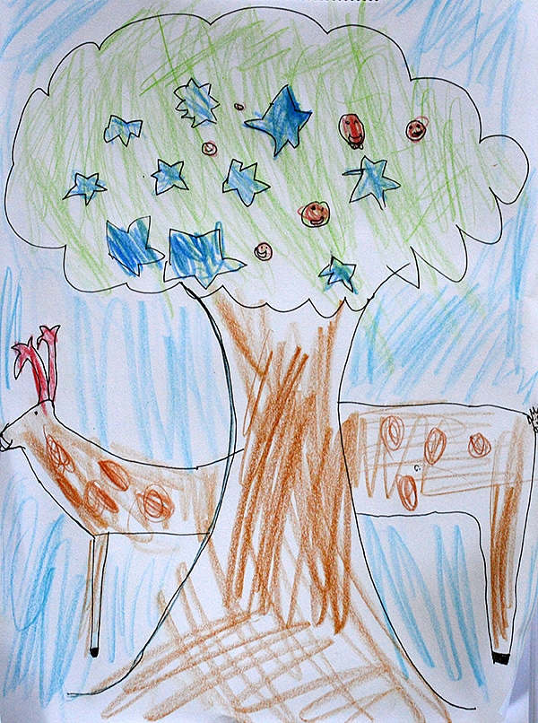 <p>Medžiai, kuriuose gyvena žvaigždės ir dainelės. Emilija</p>
