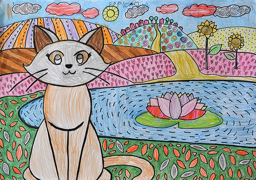 <p>Sofijos. Piešiau aš, bet spalvino Sofija. Ir neleido man nė piršto prikišti prie spalvų parinkimo. Tikrai.</p>
